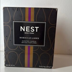 NEST Fragrances Moroccan Amber Scented Candle - Black and Gold